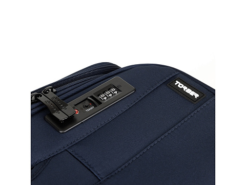 Чемодан TORBER БРОСНО, синий, нейлон 600D, 48 х 30 х 78 см, 85 л - рис 7.