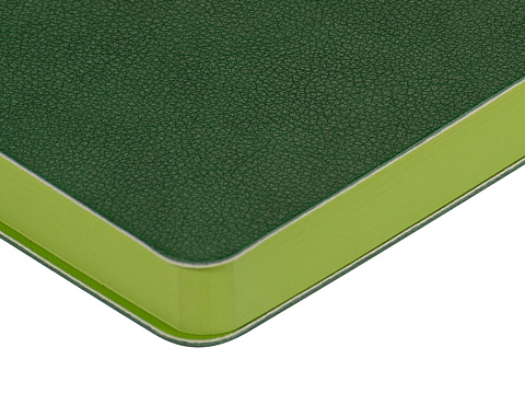 Ежедневник А5 датированный Boston 2027, зеленый с салатовым обрезом - рис 4.