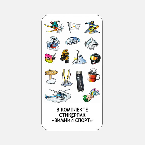 Термос Relaxika 1000 со стикерпаком, черный - рис 3.