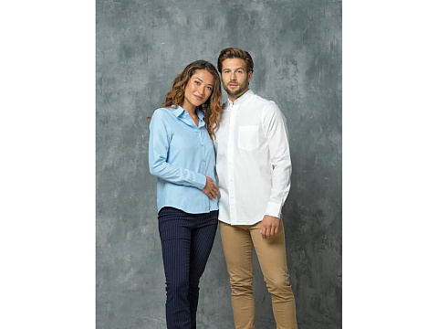 Pollux Женская рубашка с длинным рукавом, синий - рис 6.