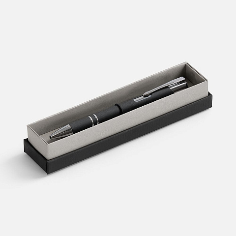 Ручка шариковая Keskus Stone в футляре, черная - рис 2.