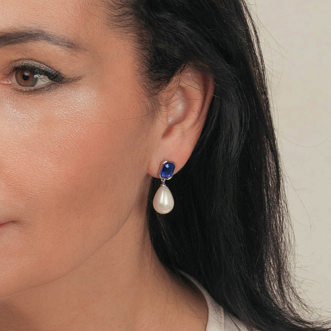Серьги SAPPHIRE Fiore Luna *ACE22420-06 - рис 4.
