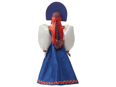 Подарочный набор: кукла фарфоровая, крем-мед, красный - рис 11.