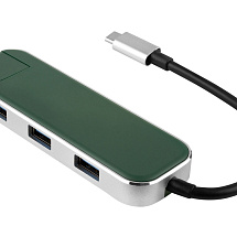 Хаб USB Rombica Type-C Chronos Green