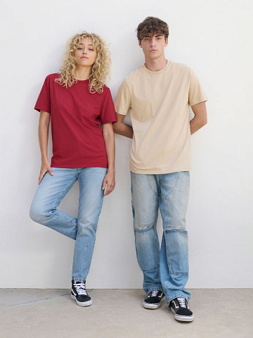 Футболка унисекс Legend, молочно-белая с темно-синим - рис 8.