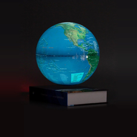 Левитирующий светящийся глобус D20 см на книге - рис 4.