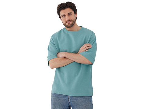 Футболка Gamma.01 мужская, припыленно-бирюзовый - рис 5.