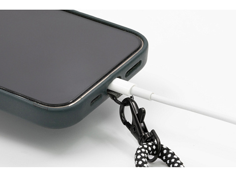 Ремешок-держатель для телефона на запястье Lany Wristband Eco, серый - рис 4.