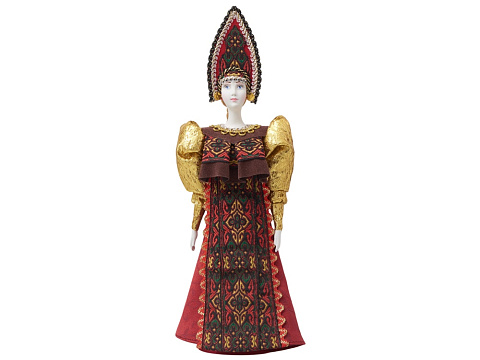 Подарочный набор: кукла фарфоровая, мед, красный - рис 12.