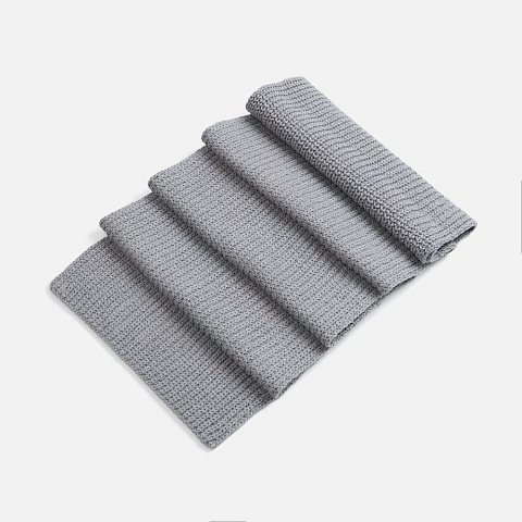 Шарф Nordkyn, светло-серый меланж - рис 3.