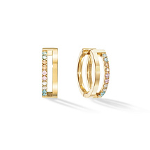 Серьги Multicolour Pastel Gold Coeur de Lion 0136/21-1590