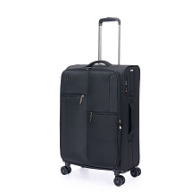 Чемодан TORBER СЕЙД, чёрный, нейлон 600D, 43,5 х 25 х 68 см, 56 л