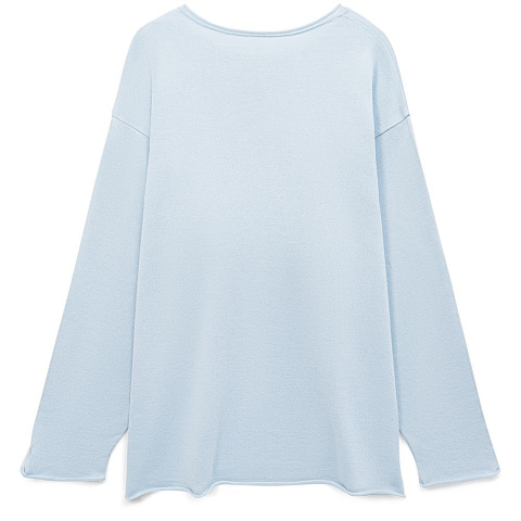 Лонгслив унисекс Siluetti Fuori, светло-голубой - рис 3.
