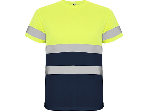 Футболка Delta мужская, нэйви/неоновый желтый