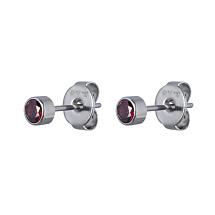 Пусеты Cubic zirconia Garnet Fiore Luna SWE0128 GR S