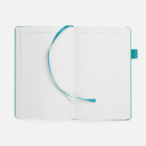 Ежедневник White Shall, недатированный, бело-бирюзовый - рис 7.
