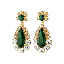 Серьги LUCIA SG GREEN Dyrberg Kern 390068