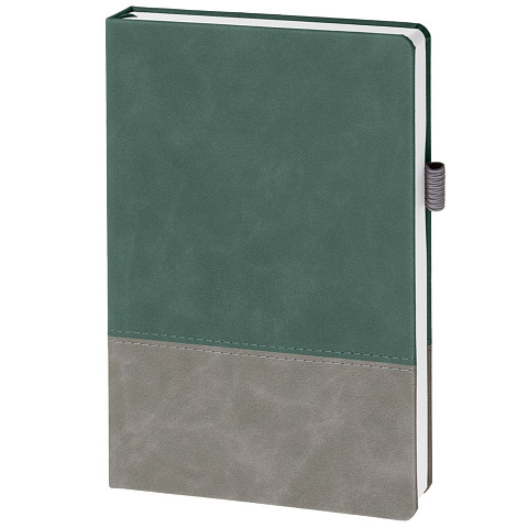 Ежедневник Horizon, недатированный, серый с зеленым - рис 3.