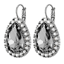 Серьги FIORA SS GREY/CRYSTAL Dyrberg Kern 450078