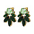 Серьги DRAGO SG GREEN Dyrberg Kern 470022 - миниатюра - рис 3.