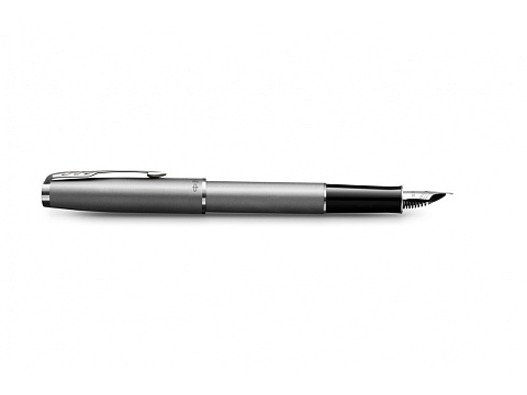 Перьевая ручка Parker Sonnet Entry Point Stainless Steel CT, перо: F, цвет чернил: black, в подарочной упаковке - рис 4.