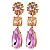 Серьги MISIA SG ROSE / PEACH Dyrberg Kern 460513 - миниатюра - рис 3.
