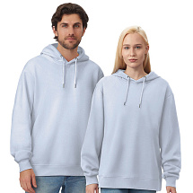 Толстовка с капюшоном оверсайз Lisbon унисекс, небесно-голубой