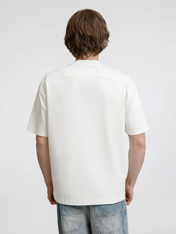 Футболка оверсайз унисекс Sideline, молочно-белая - рис 8.