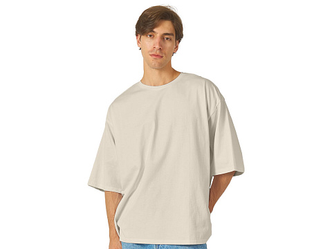 Футболка Berlin к/р оверсайз, 100% хлопок, 180гр, бежевый - рис 2.