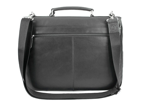 Портфель BUGATTI РОМАНО | ROMANO 15'', чёрный, натуральная воловья кожа, 39х8х30 см - рис 4.