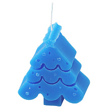 Свеча Елочка, синий