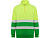 Свитшот ворот на молнии Spica, садовый зеленый/неоновый желтый - миниатюра