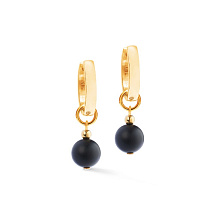 Серьги Black-Gold Coeur de Lion 4089/21-1316