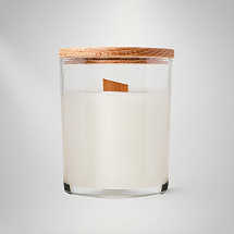 Ароматическая свеча в прозрачном стакане, спелая вишня, 190 мл, прозрачный (без лого LM)