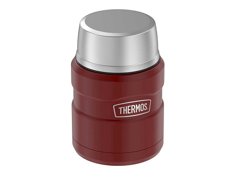 Термос из нерж. стали с ложкой тм THERMOS SK3000 MRR 0,47L