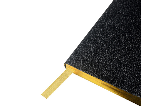 Еженедельник недатированный А6 Black с нашивкой, черный - рис 4.