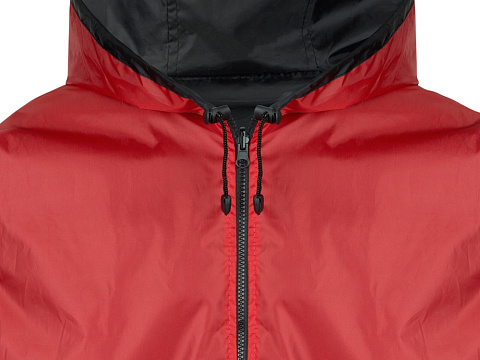 Дождевик Bi-color унисекс, красный/черный - рис 7.