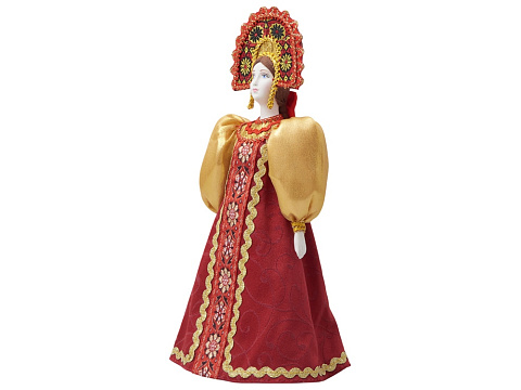 Подарочный набор: кукла фарфоровая, мед, красный - рис 16.