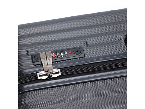 Чемодан TORBER ЛАМА, чёрный, ABS-пластик, 49 х 29,5 х 77 см, 92 л - рис 7.