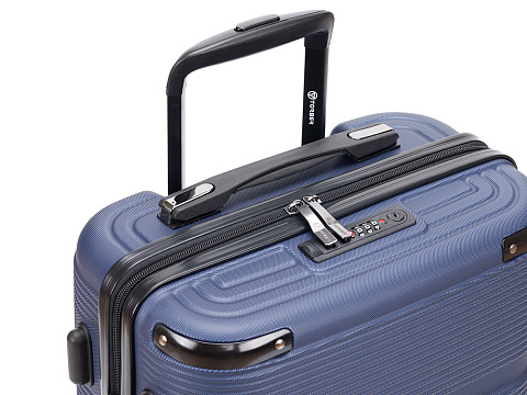 Чемодан TORBER ОНЕГА, синий, ABS-пластик, 59,5 х 39,5 х 24 см, 46 л - рис 7.