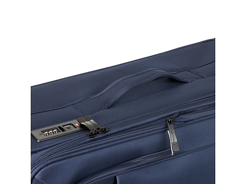 Чемодан TORBER БРОСНО, синий, нейлон 600D, 48 х 30 х 78 см, 85 л - рис 9.