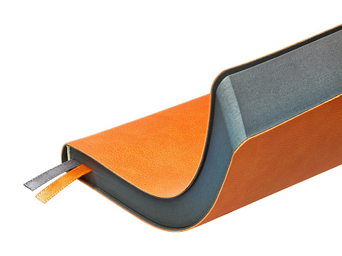 Ежедневник А5 датированный Boston 2027, оранжевый с серым обрезом - рис 6.