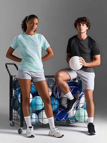 Футболка спортивная унисекс Vortex, белая - рис 9.