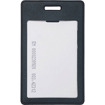 Вертикальный чехол для пропуска из экокожи Alicante, темно-синий