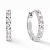 Серьги Hoop 20мм Crystal-Silver - миниатюра