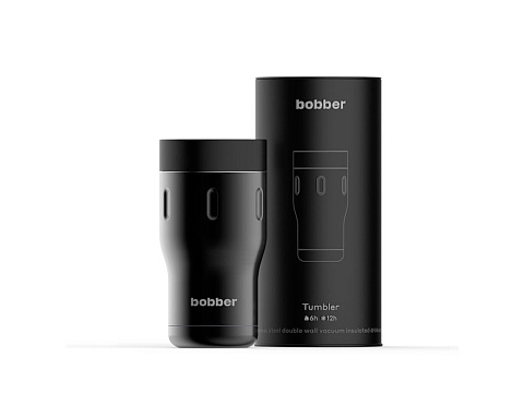 Термос питьевой, вакуумный, бытовой, тм bobber. Объем 0,35 литра. Артикул Tumbler-350 Black Coffee