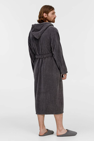 Халат флисовый Magic Mantle, темно-серый - рис 7.