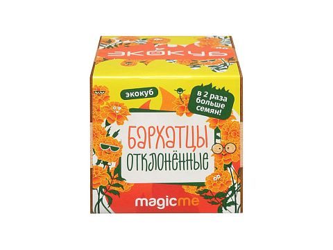 Набор для выращивания Экокуб Magicme Бархатцы - рис 3.