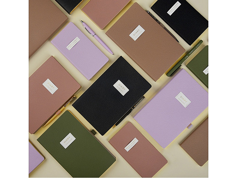 Ежедневник недатированный А5 Verde с нашивкой, зеленый - рис 9.