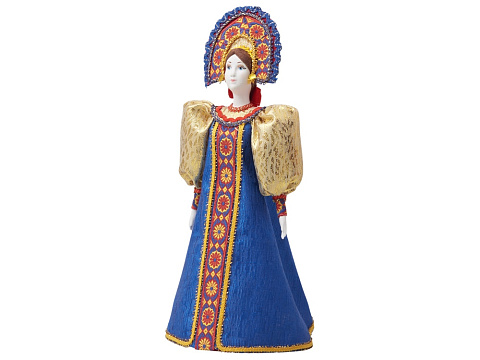 Подарочный набор: кукла фарфоровая, крем-мед, красный - рис 6.